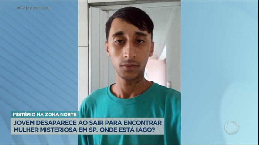 Vídeo: Jovem sai de casa para encontrar mulher misteriosa e some na zona norte de SP
