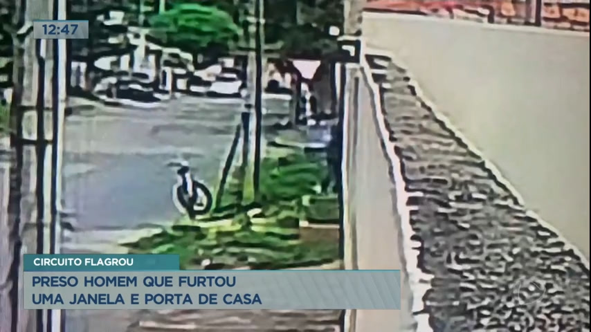 Vídeo: Homem é detido após furtar portão é janela de uma casa em Planaltina