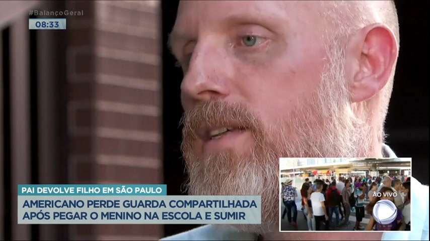 Vídeo: Americano que sumiu com o filho perde guarda compartilhada da criança