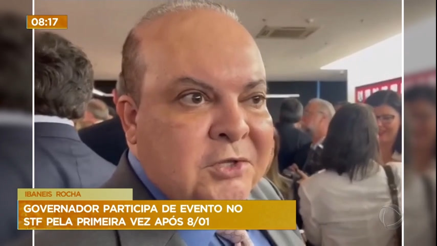 Vídeo: Ibaneis participa de evento no STF pela primeira vez após voltar ao cargo