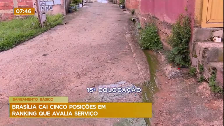 Vídeo: Brasília cai cinco posições em ranking que avalia o saneamento básico do país
