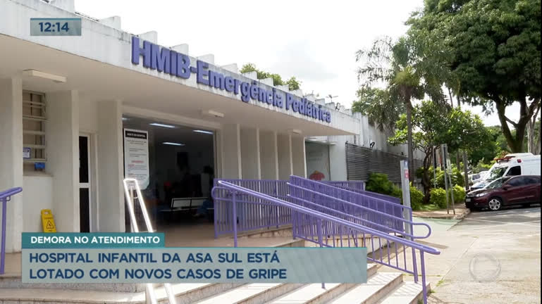 Vídeo: Hospital infantil da Asa Sul está lotado com novos casos de gripe