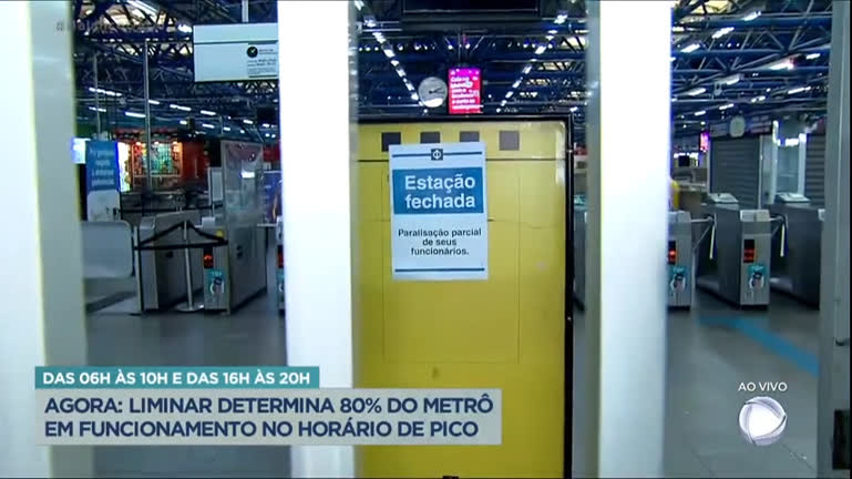 Vídeo: Câmera do Balanço: 80% das operações do metrô devem ser retomadas em horário de pico