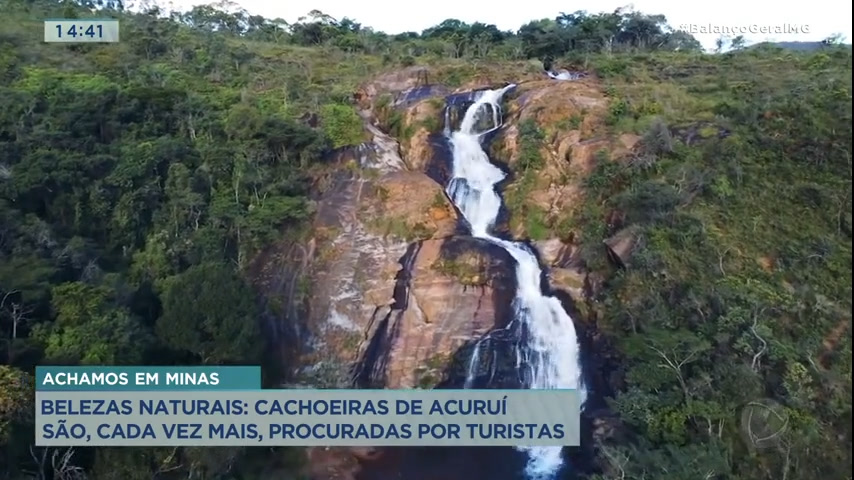Vídeo: Achamos em Minas: cachoeiras de Acuruí e produção de azeite e azeitonas chamam a atenção de turistas