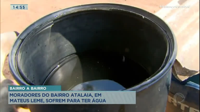 Vídeo: Bairro a Bairro: moradores do bairro Atalaia, em Mateus Leme, sofrem sem água