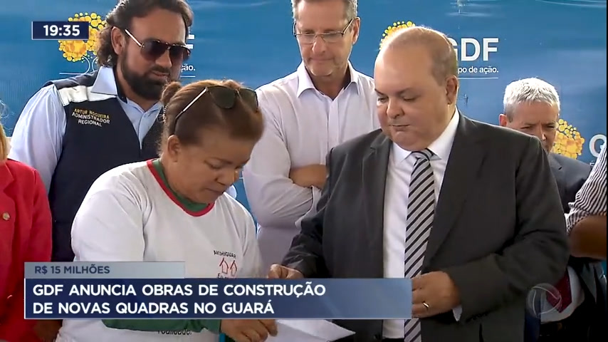Vídeo: GDF anuncia obras de construção de novas quadras no Guará (DF)
