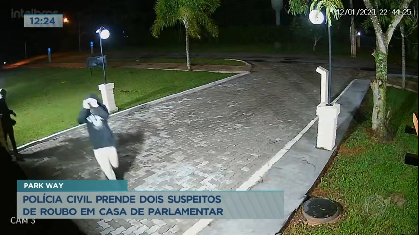 Vídeo: Polícia prende três suspeitos de roubar casa de parlamentar em Brasília