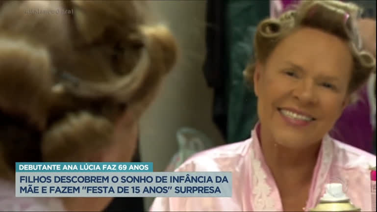 Vídeo: Idosa realiza sonho de ter festa de debutante