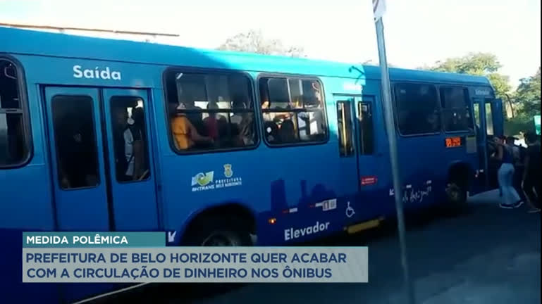 Vídeo: Prefeitura de BH anuncia que quer acabar com a circulação de dinheiro nos ônibus
