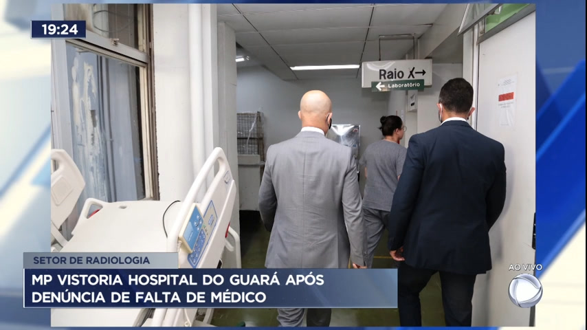 Vídeo: MP vistoria Hospital do Guará após denúncia de falta de médico