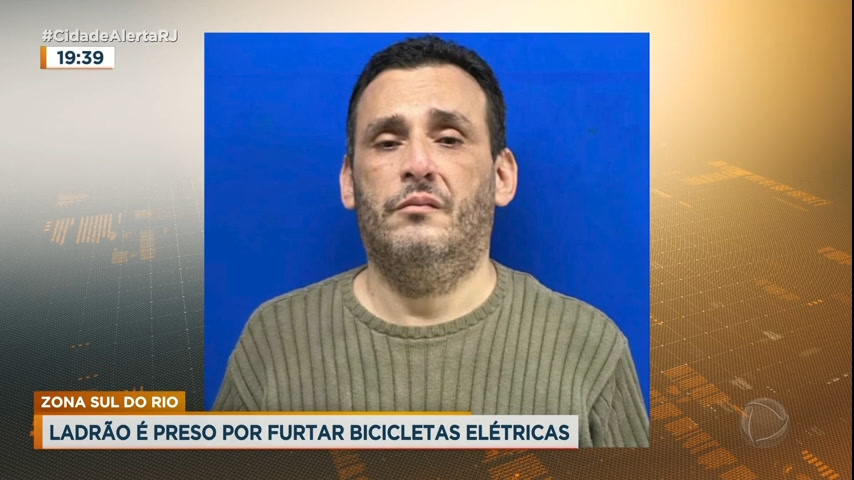 Vídeo: Especialista em furto de bicicletas elétricas é preso em Copacabana