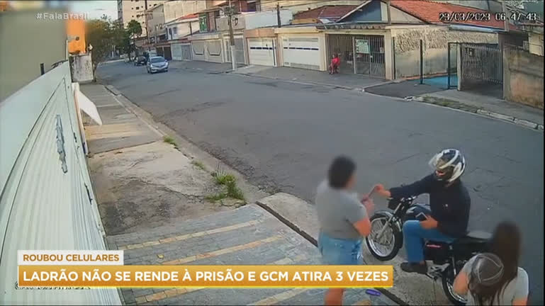 Vídeo: Flagrante: GCM de folga troca tiros com bandido no ABC paulista