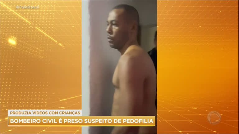 Vídeo: Bombeiro é preso suspeito de pedofilia na Grande São Paulo