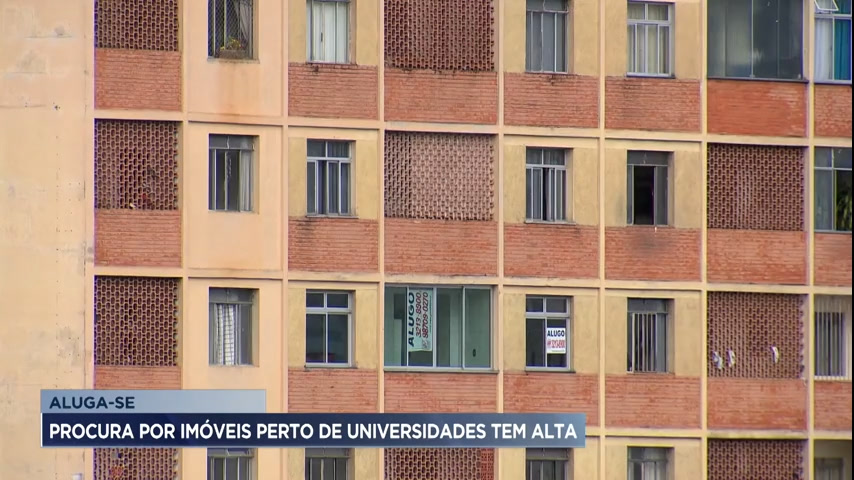 Vídeo: Procura por aluguel de imóveis para universitários cresce em Belo Horizonte