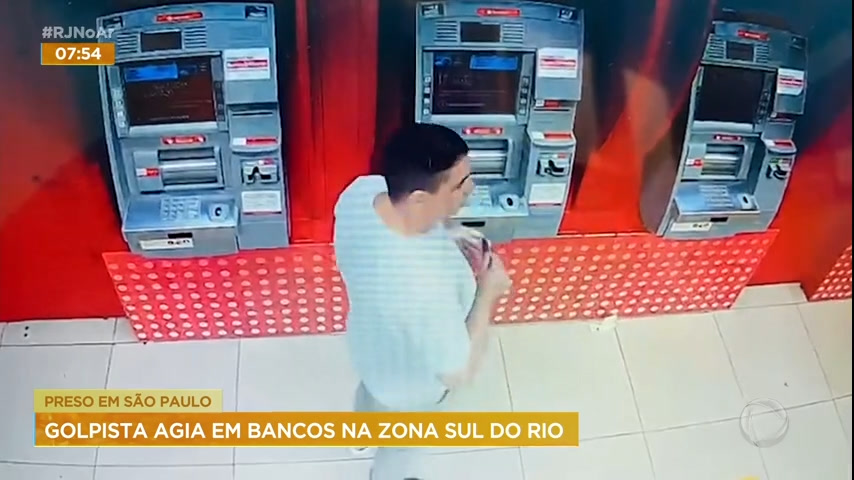 Vídeo: Dupla de golpistas que agia em bancos na zona sul do Rio é presa em São Paulo