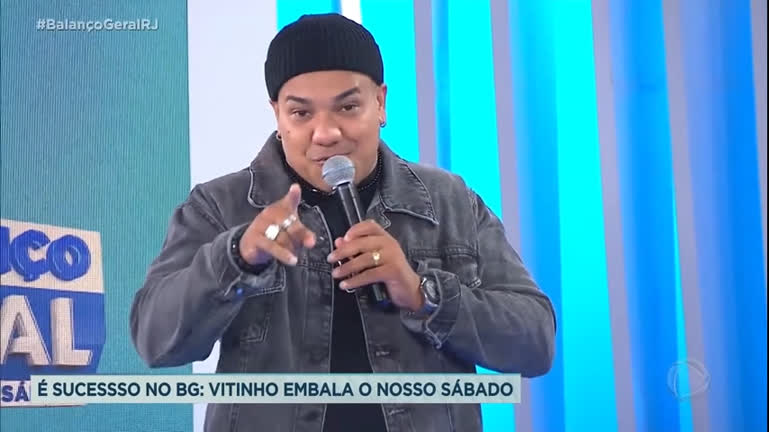 Vídeo: Vitinho canta sucesso "Rodovia" no Balanço Geral RJ - Edição de Sábado