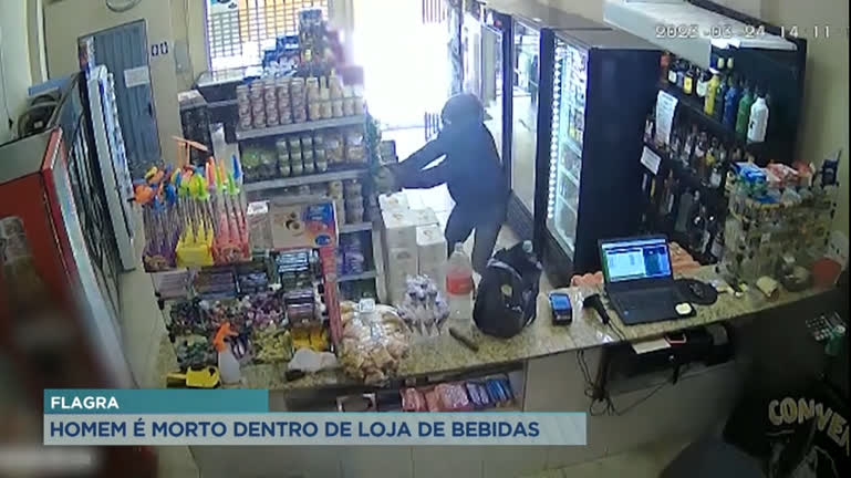 Vídeo: Homem é assassinado à queima-roupa em loja de Divinópolis (MG)