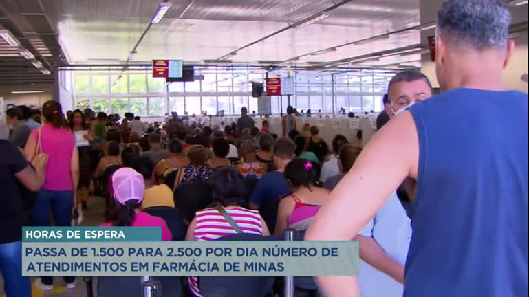 Vídeo: Número de atendimentos na Farmácia de Minas aumenta mais de mil por dia