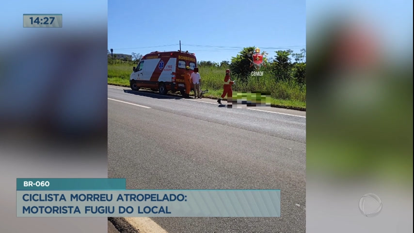 Vídeo: Ciclista morre atropelado e motorista foge do local