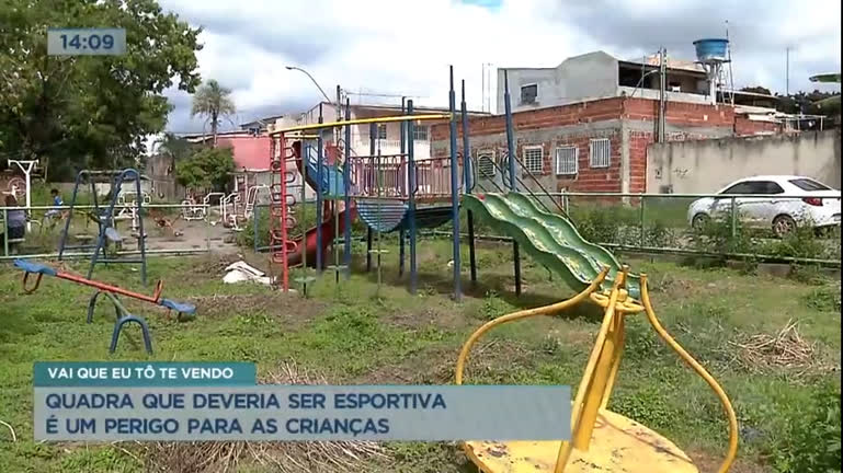 Vídeo: Moradores de São Sebastião reclamam de quadra esportiva
