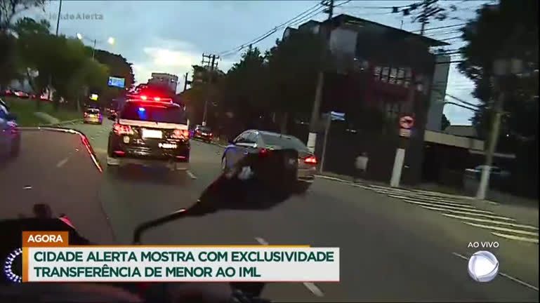 Vídeo: Acompanhe a transferência do menor apreendido por atacar uma escola em SP