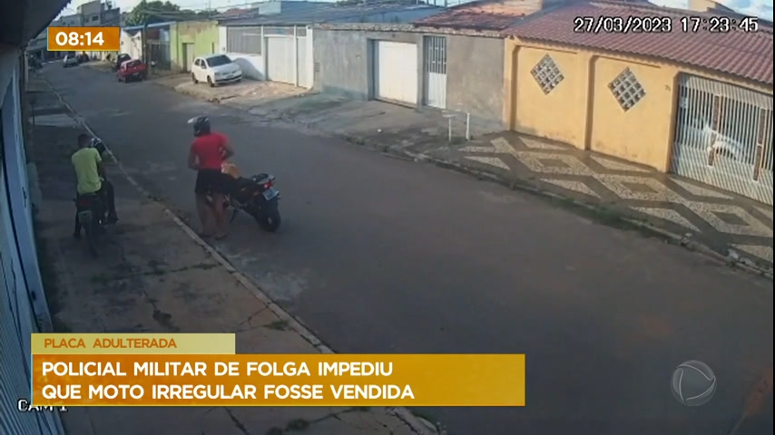Vídeo: Policial Militar de folga impede venda de moto irregular