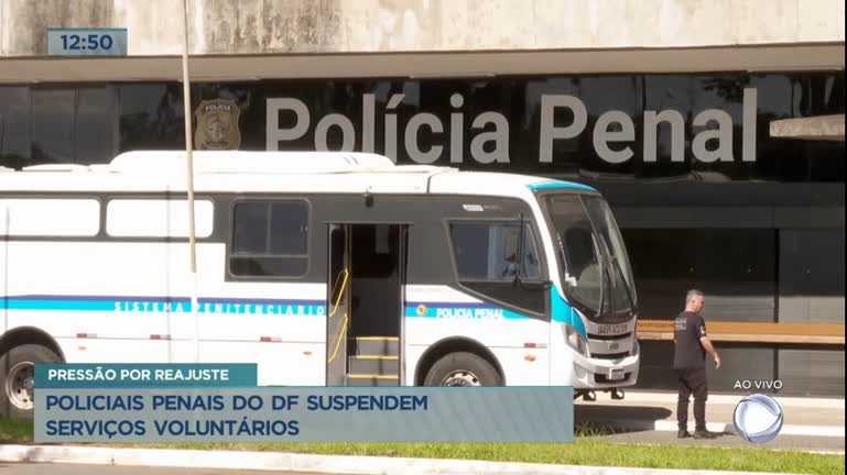 Vídeo: Policiais penais do DF suspendem serviços voluntários