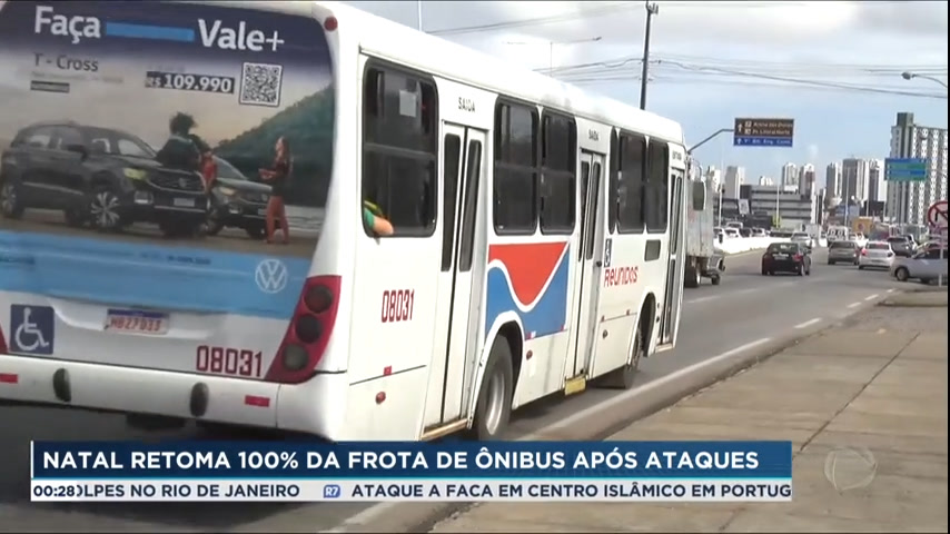 Vídeo: Transporte público volta a funcionar normalmente em Natal (RN) nesta quarta (29)