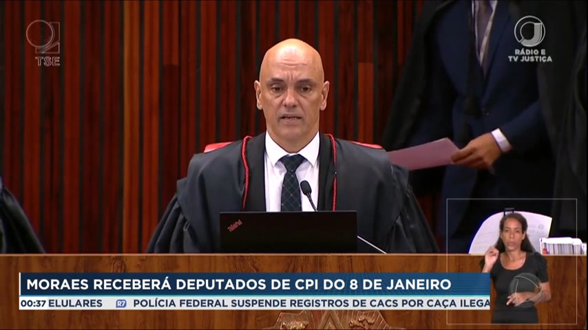 Vídeo: Moraes recebe deputados da CPI de 8 de janeiro nesta quarta (29)