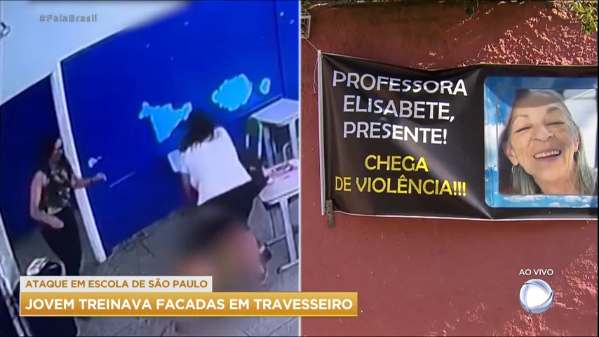 Vídeo: Adolescente que atacou escola na capital paulista treinava facadas no travesseiro