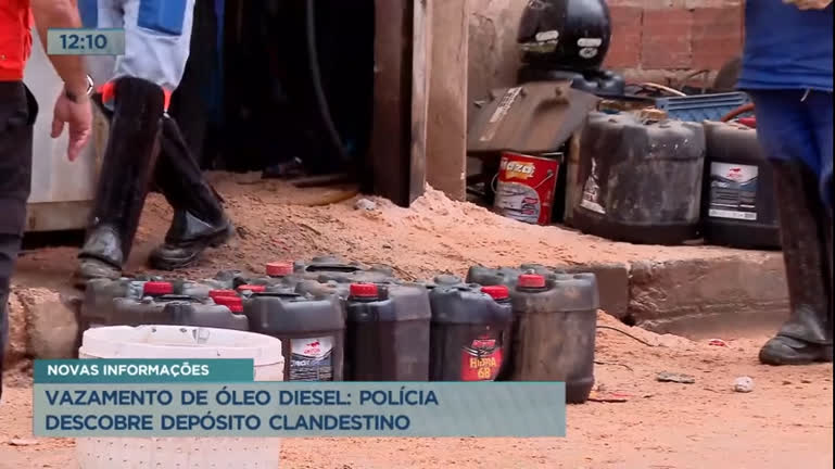 Vídeo: Vazamento de óleo diesel leva polícia a depósito clandestino no DF