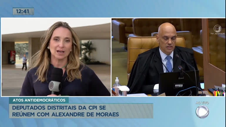 Vídeo: Deputados distritais da CPI se reúnem com o ministro Alexandre de Moraes