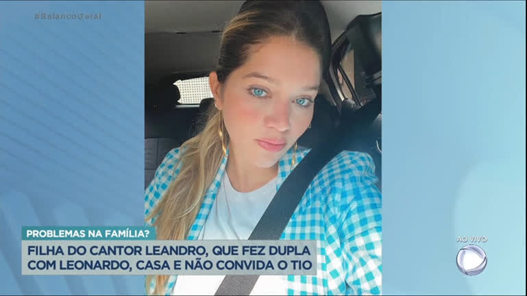 Vídeo: Lyandra Costa, filha do cantor Leandro, se casa e não chama o tio Leonardo