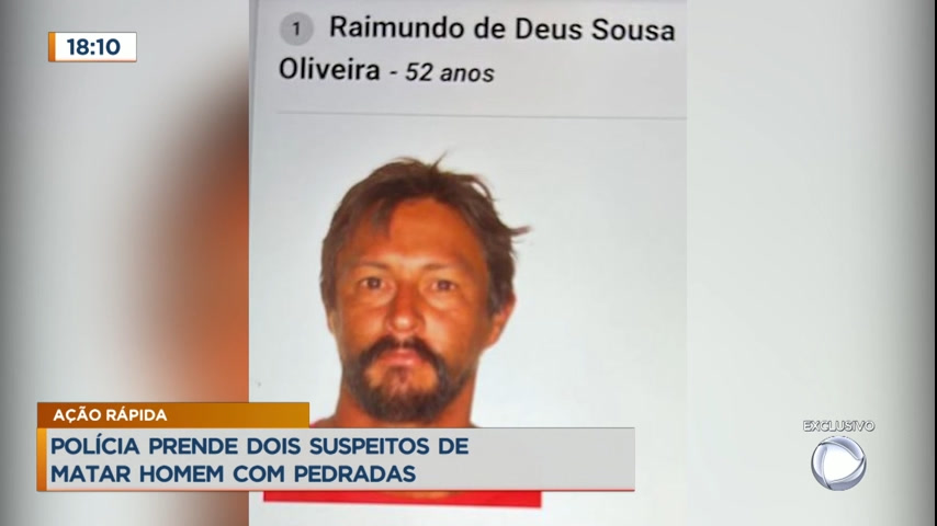 Vídeo: Polícia prende dois suspeitos de matar homem com pedradas