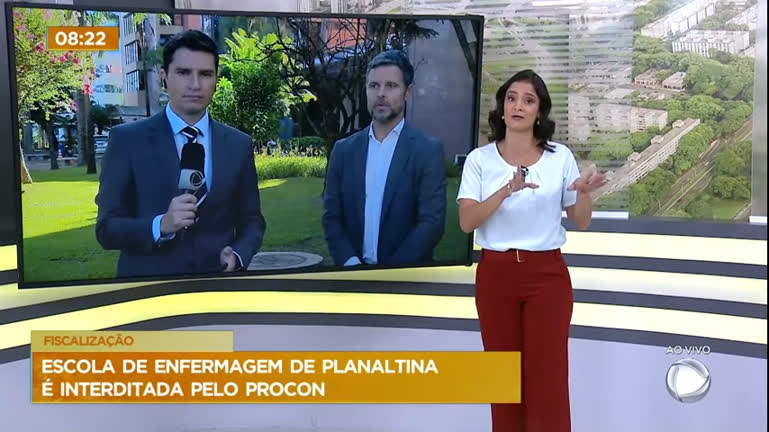 Vídeo: Escola de enfermagem em Planaltina (DF) é interditada pelo Procon