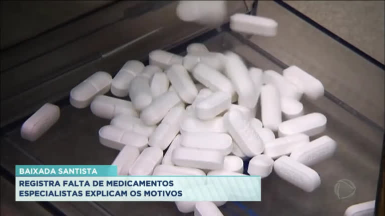 Vídeo: Baixada Santista registra falta de medicamentos