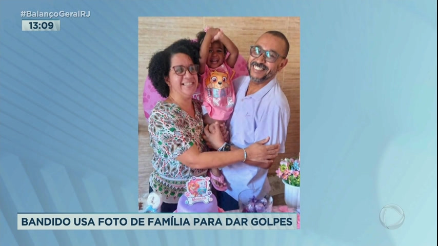 Vídeo: Bandido usa foto de família para aplicar golpes no Rio de Janeiro