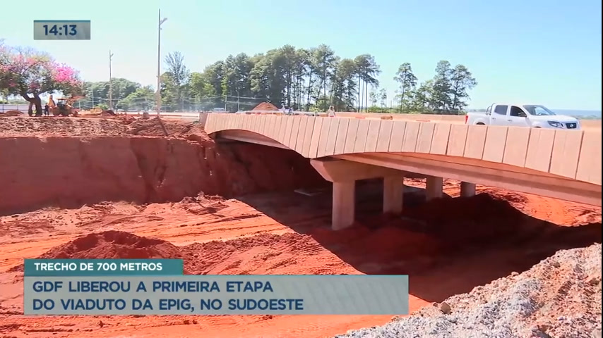 Vídeo: Governo do DF libera primeira etapa do viaduto da EPIG
