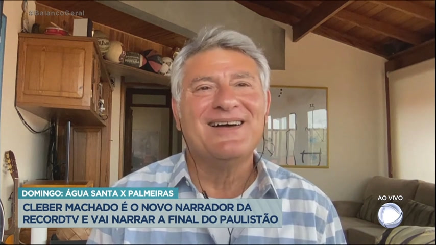 Vídeo: Cléber Machado fala sobre estreia na Record TV na narração das finais do Paulistão