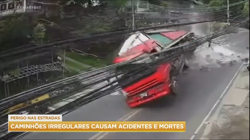 Vídeo: Caminhões irregulares provocam acidentes e mortes nas estradas brasileiras
