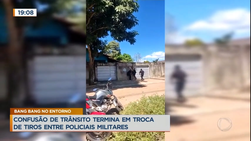 Vídeo: Confusão de trânsito termina em troca de tiros entre PMs