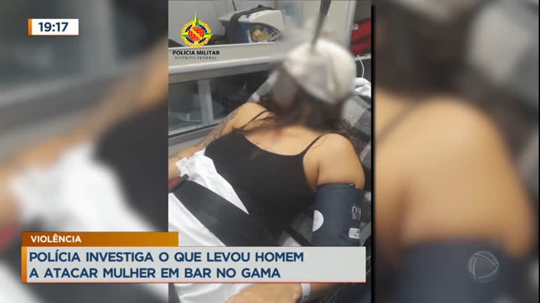 Vídeo: Polícia investiga o que levou homem a atacar mulher em bar no Gama