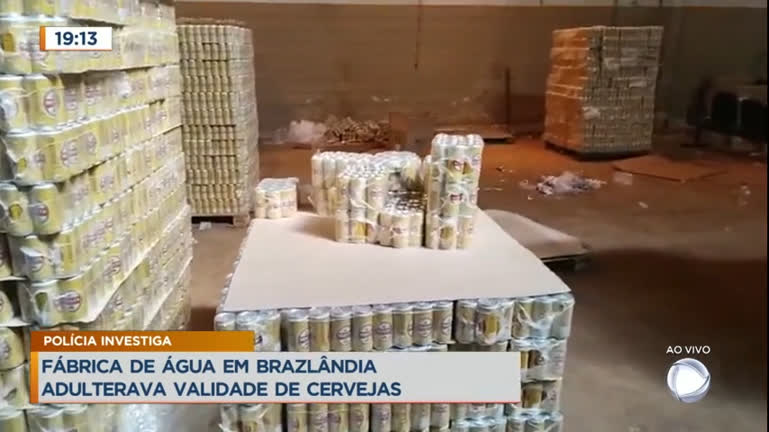 Vídeo: Fábrica de água em Brazlândia adulterava validade de cervejas