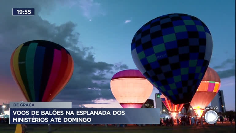 Vídeo: Esplanada dos Ministérios recebe festival de balões