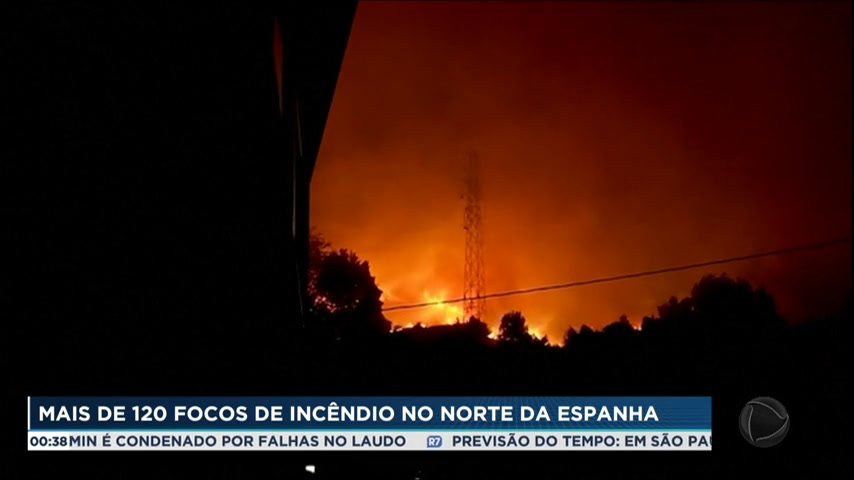 Vídeo: Número de focos de incêndio no norte da Espanha passa de 120