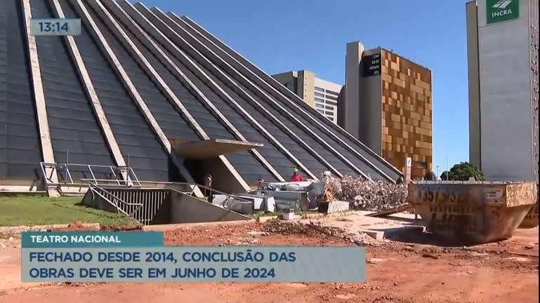 Vídeo: Reforma do Teatro Nacional deve ser entregue em junho de 2024; veja imagens da obra