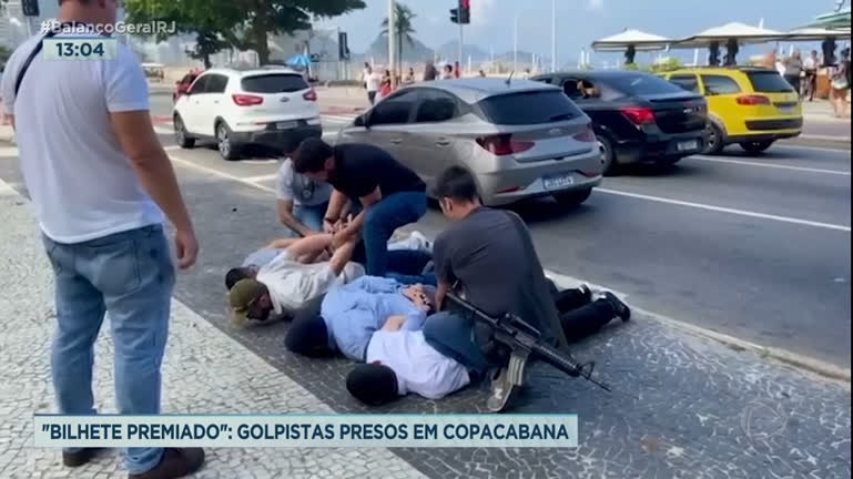 Vídeo: Gaúchos são presos em flagrante por golpe em Copacabana