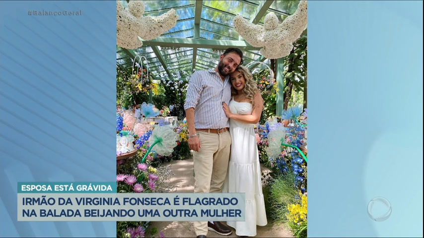 Vídeo: Irmão de Virgínia Fonseca deixa mulher grávida em casa e é flagrado aos beijos com outra