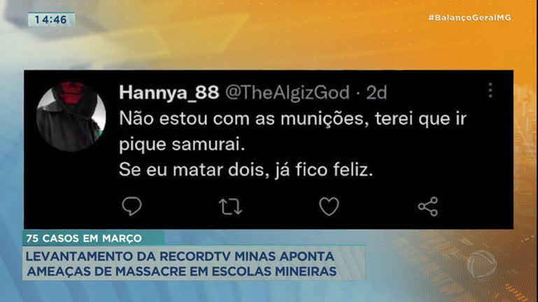 Especialistas avaliam casos de ameaças de massacre em escolas de Minas Gerais