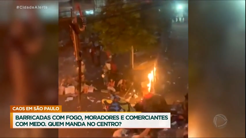 Vídeo: Flagrantes do centro de São Paulo neste fim de semana escancaram caos vivido